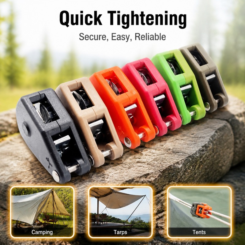 Outdoor Camping Guy - Rope Tensioner Pulley Adjuster Fits 3-4.2mm