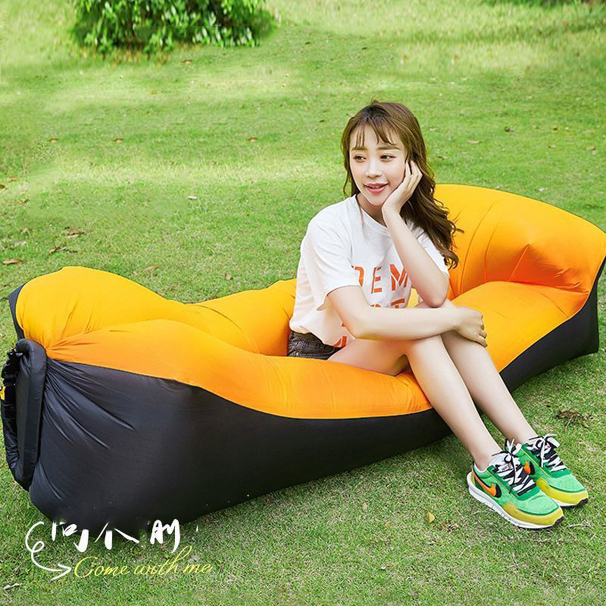 Outdoor Camping Lounge Chairs - Portable Inflatable Bed, Outdoor Camping Lounge