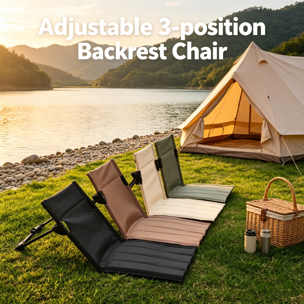 3-Position Adjustable Backrest - Outdoor Camping Lounge Chairs avis et prix