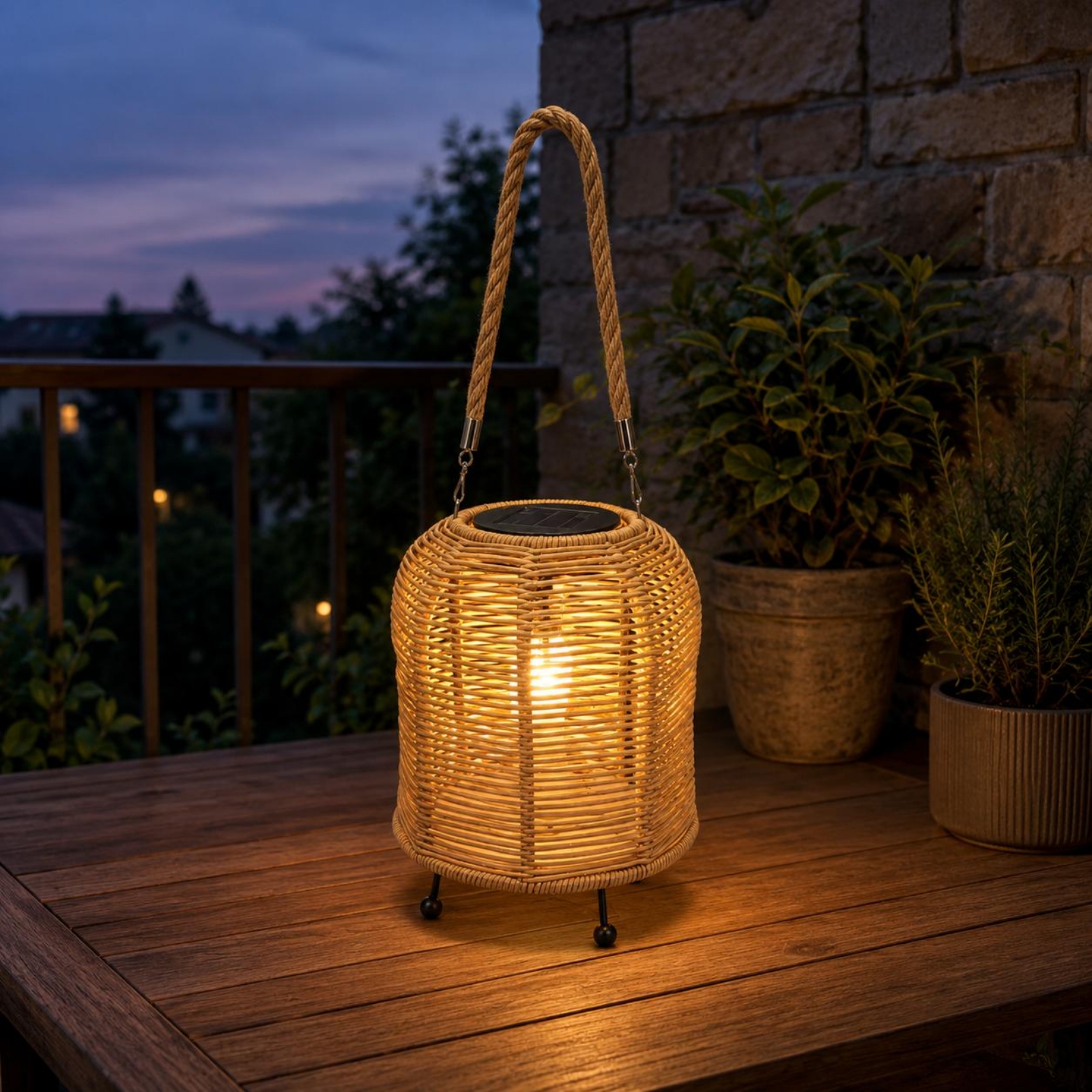 Handwoven Solar Lantern Braide - Camping Solar Lantern avis et prix