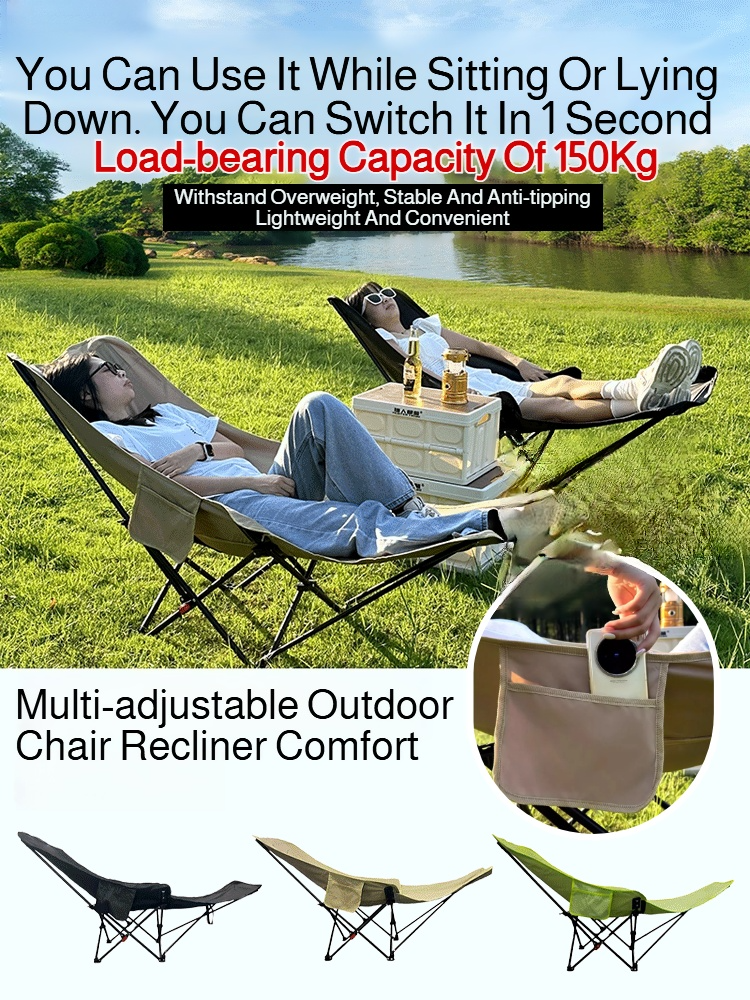 Portable Folding Recliner Beac - Outdoor Camping Lounge Chairs avis et prix