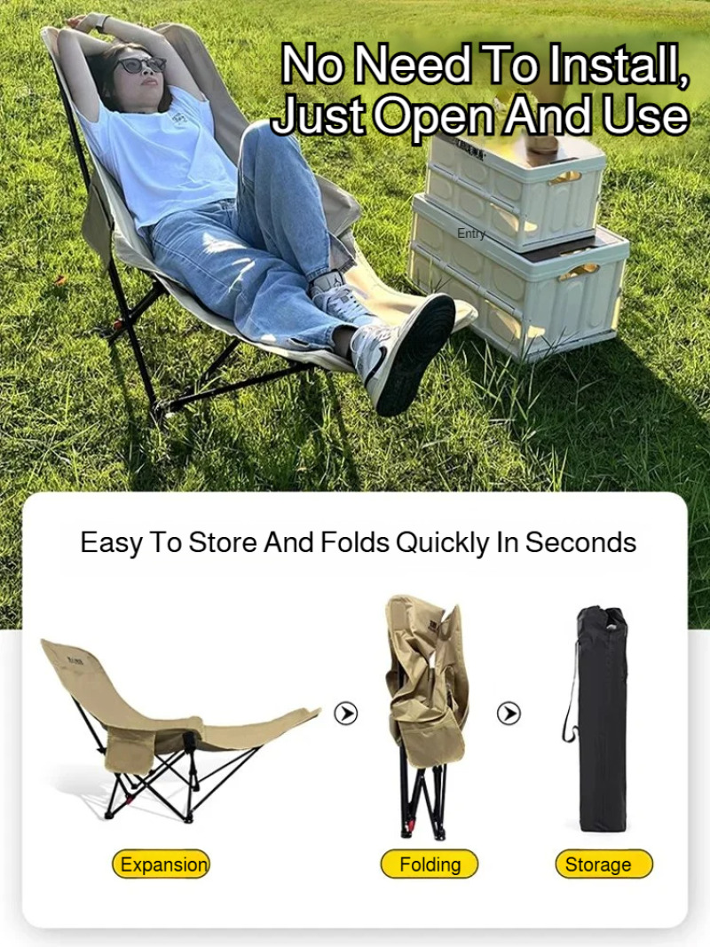 Portable Folding Recliner Beac - Outdoor Camping Lounge Chairs avis et prix