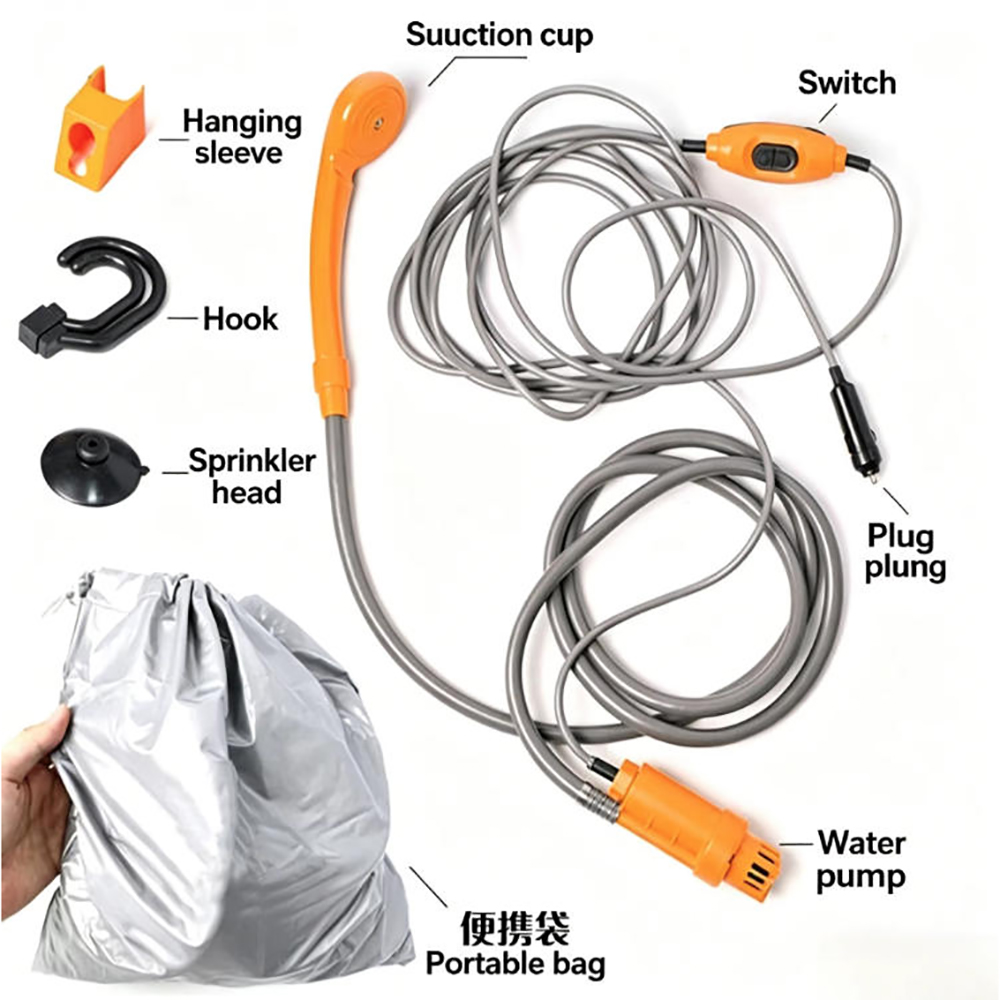 Portable 12V 24V Car Shower Ou - Outdoor Camping Bathroom avis et prix