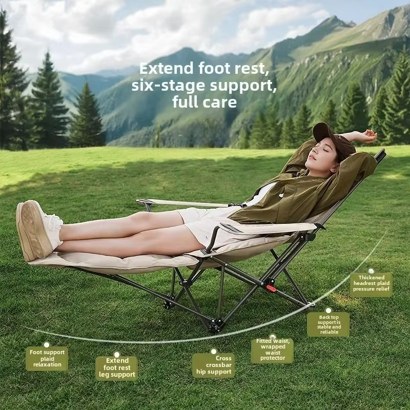 Folding Recliner Portable Camp - Outdoor Camping Lounge Chairs avis et prix
