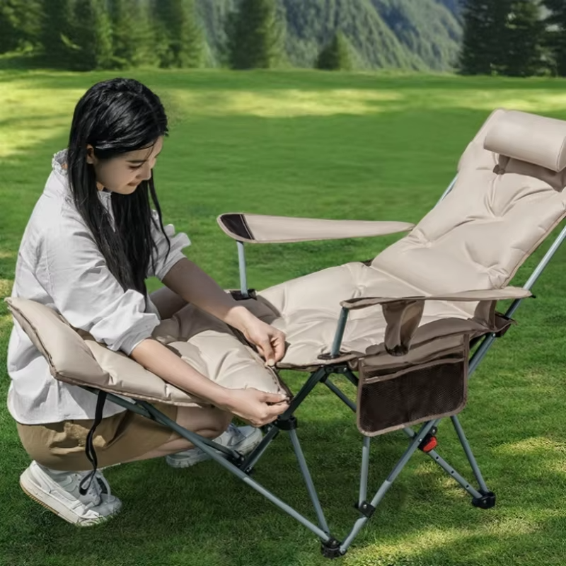 Folding Recliner Portable Camp - Outdoor Camping Lounge Chairs avis et prix