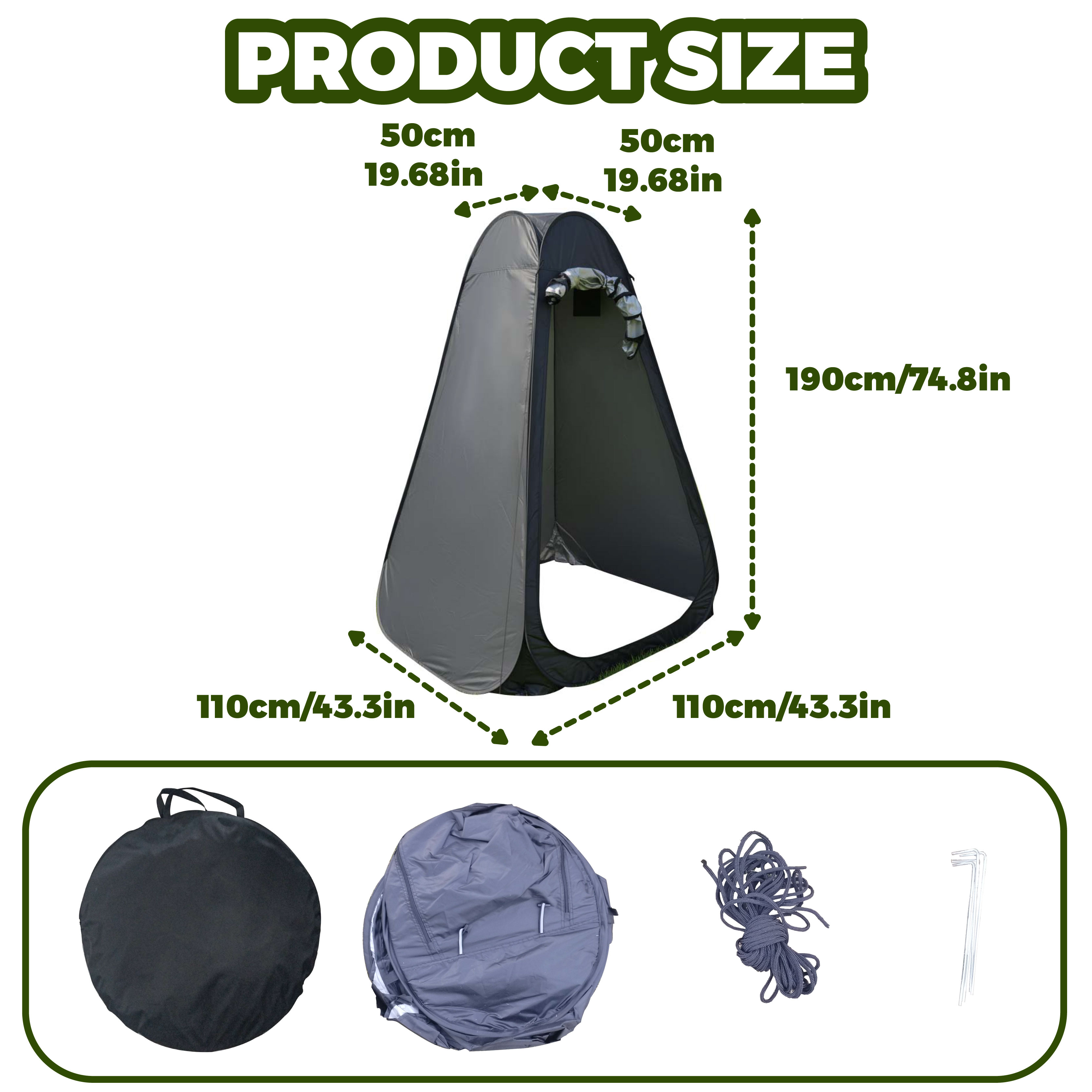Portable Pop-Up Privacy Tent O - Outdoor Camping Bathroom avis et prix