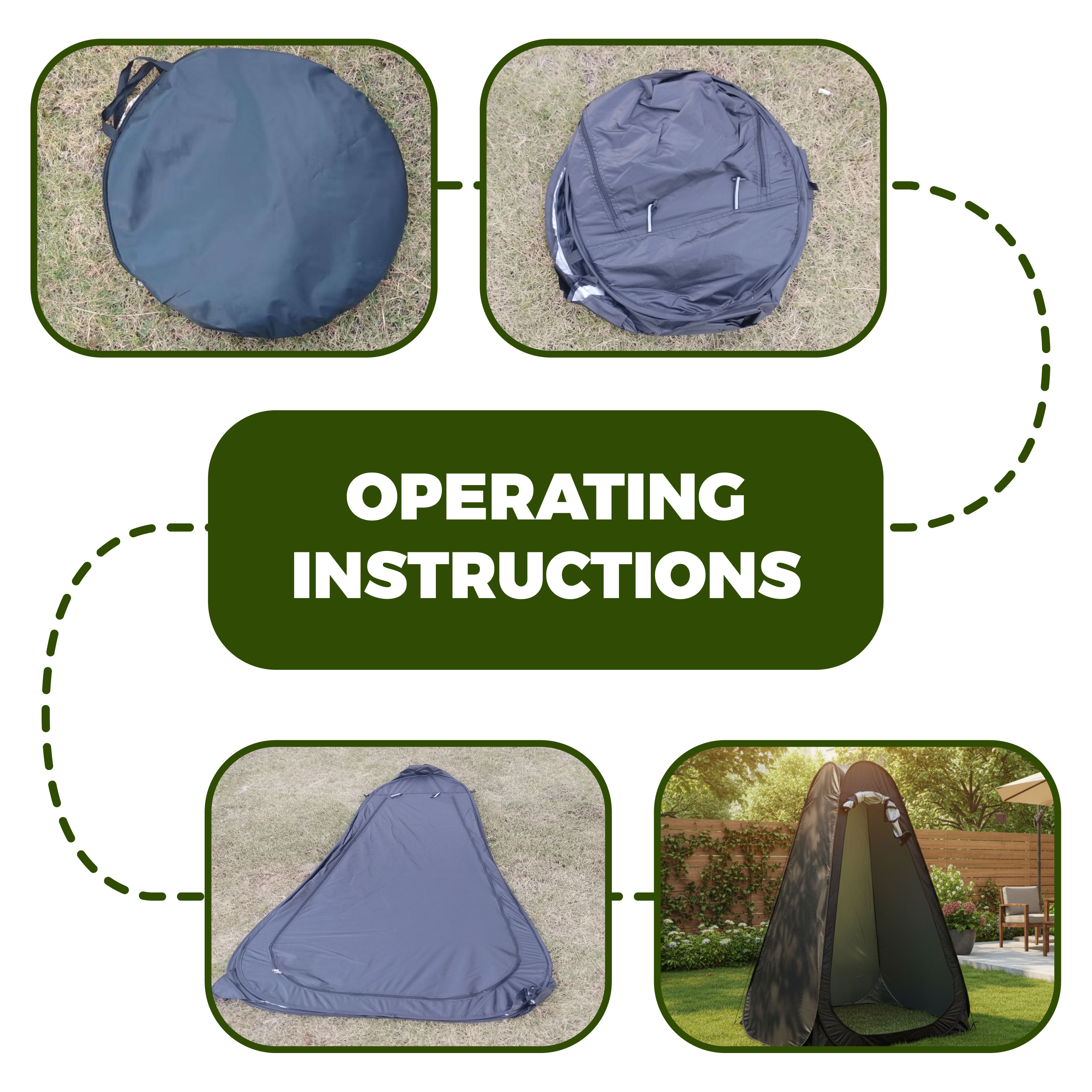 Portable Pop-Up Privacy Tent O - Outdoor Camping Bathroom avis et prix