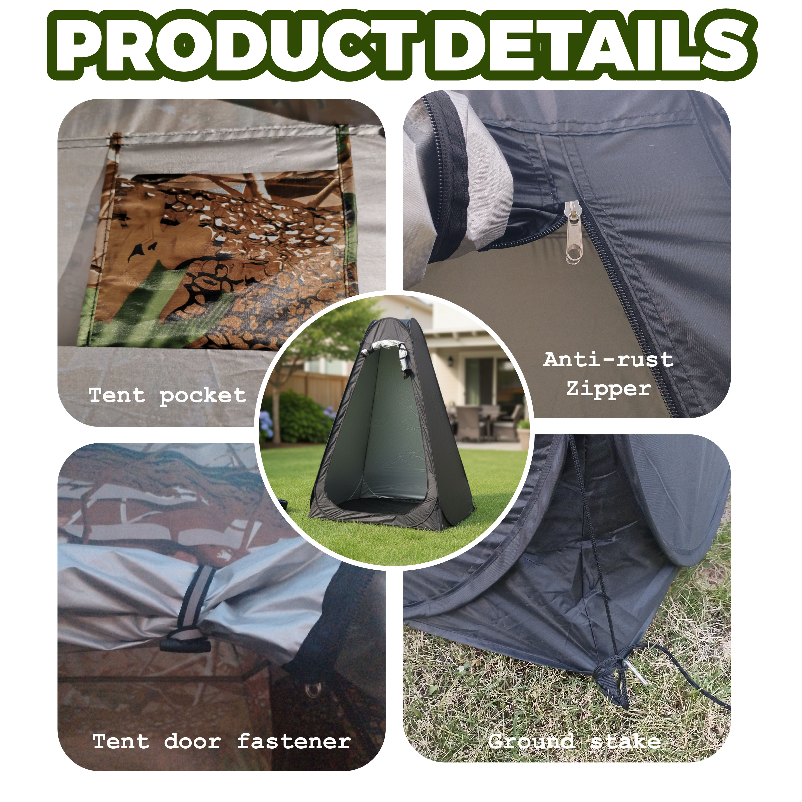 Portable Pop-Up Privacy Tent O - Outdoor Camping Bathroom avis et prix