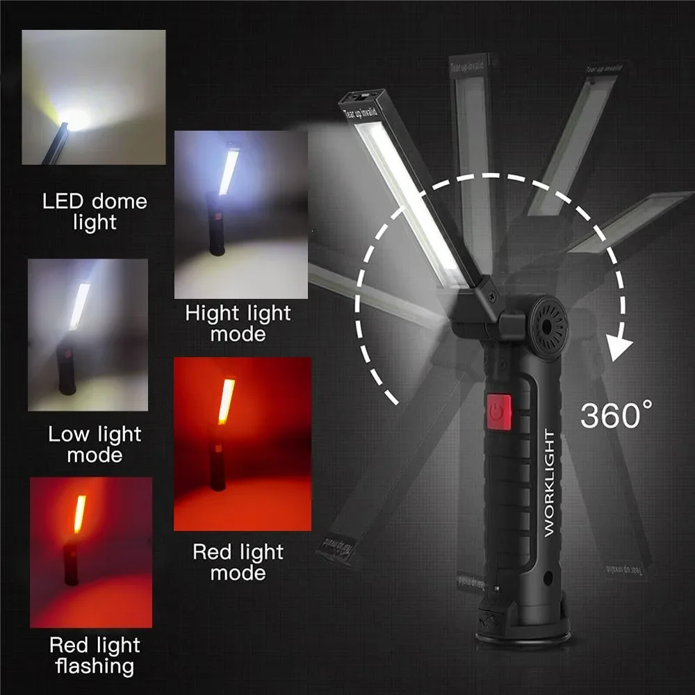 Portable COB LED Flashlight US - Outdoor Camping Lamp avis et prix