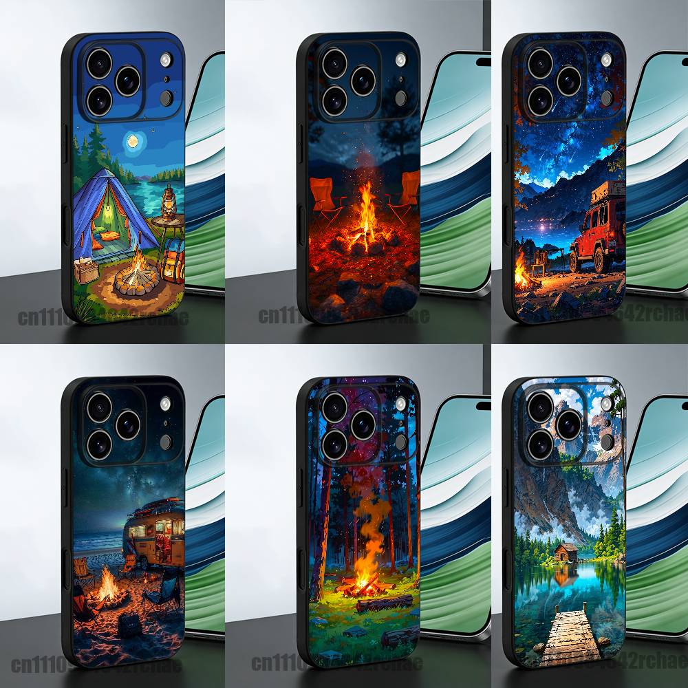 For Outdoor Camping Bonfire Wa - Outdoor Camping Wallpaper avis et prix