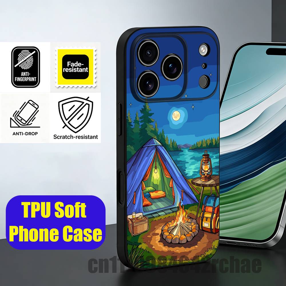 For Outdoor Camping Bonfire Wa - Outdoor Camping Wallpaper avis et prix