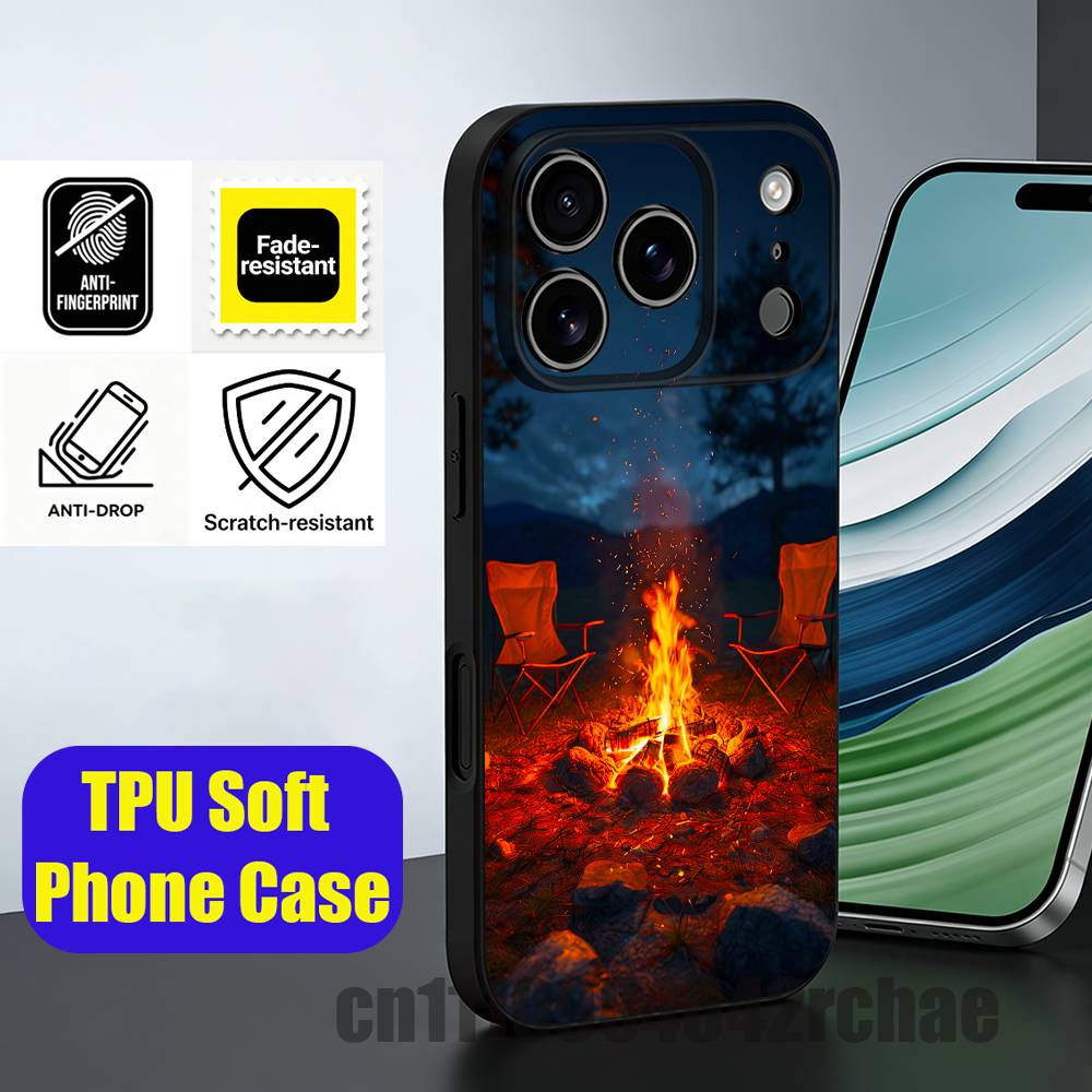 For Outdoor Camping Bonfire Wa - Outdoor Camping Wallpaper avis et prix