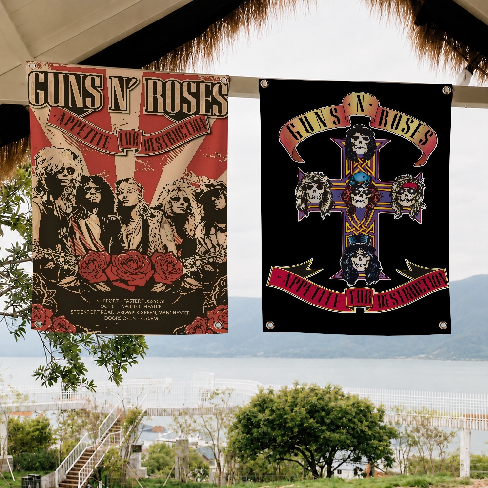 G-GUNS N R-ROSES Rock Brand Wa - Outdoor Camping Wallpaper avis et prix