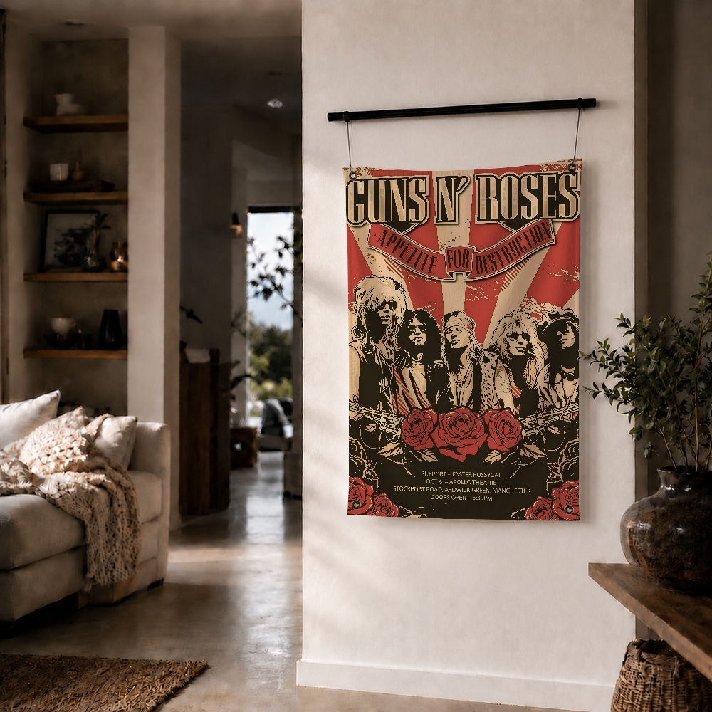 G-GUNS N R-ROSES Rock Brand Wa - Outdoor Camping Wallpaper avis et prix