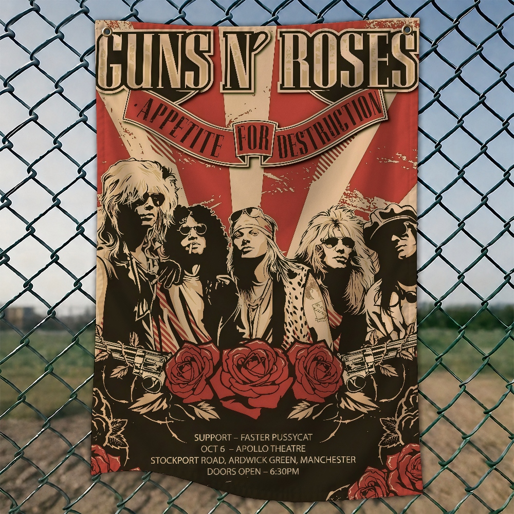 G-GUNS N R-ROSES Rock Brand Wa - Outdoor Camping Wallpaper avis et prix