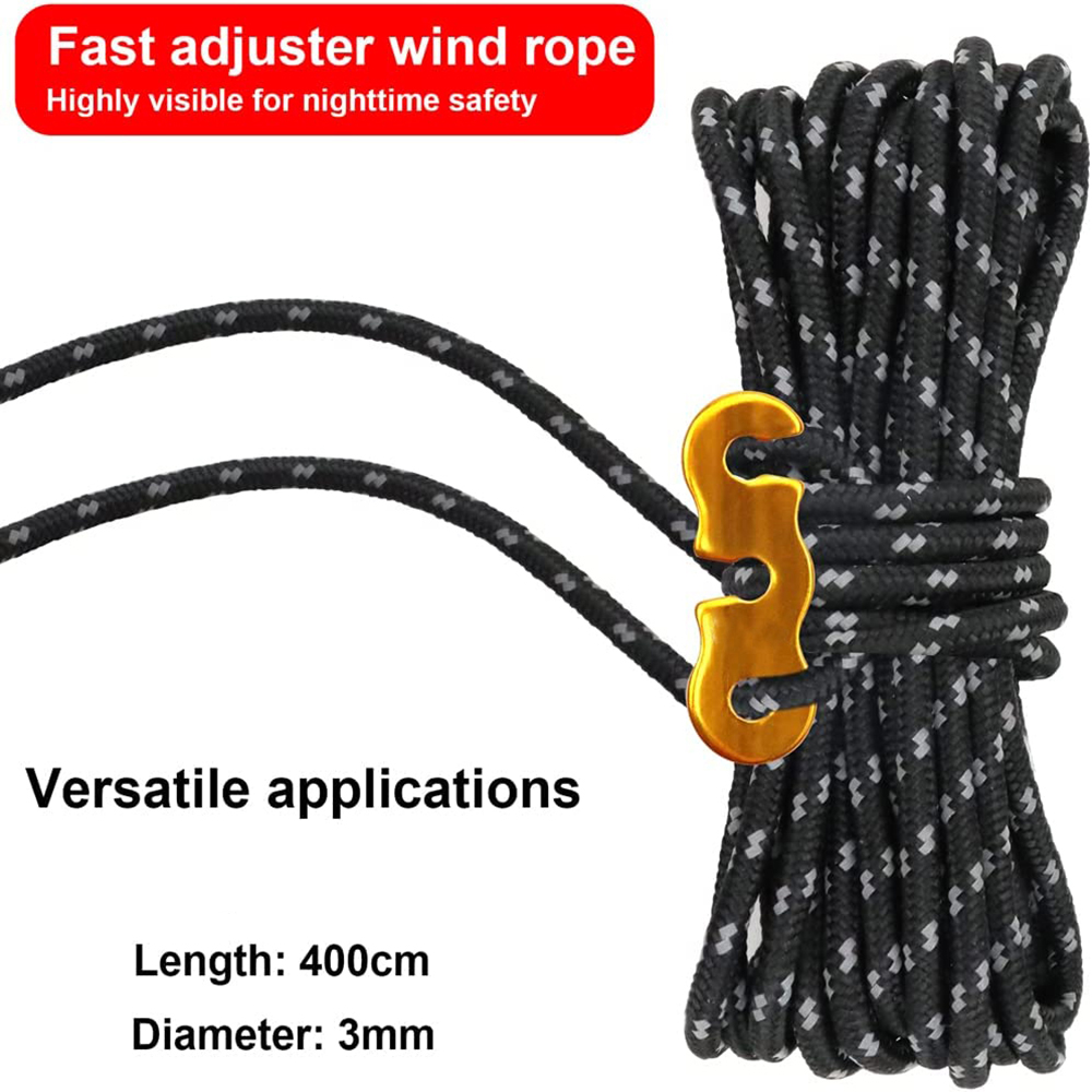 4Pcs Outdoor Guy Lines Tent Co - Outdoor Camping Guy avis et prix
