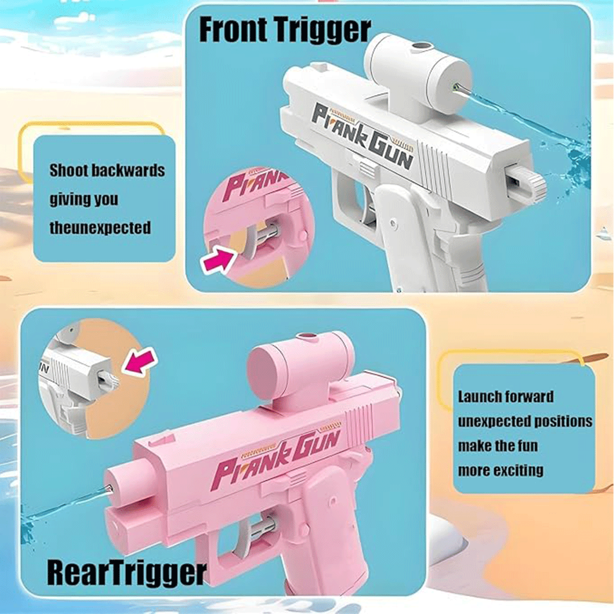 2-Way Water Gun Prank Water Bl - Outdoor Camping Games For Kids avis et prix