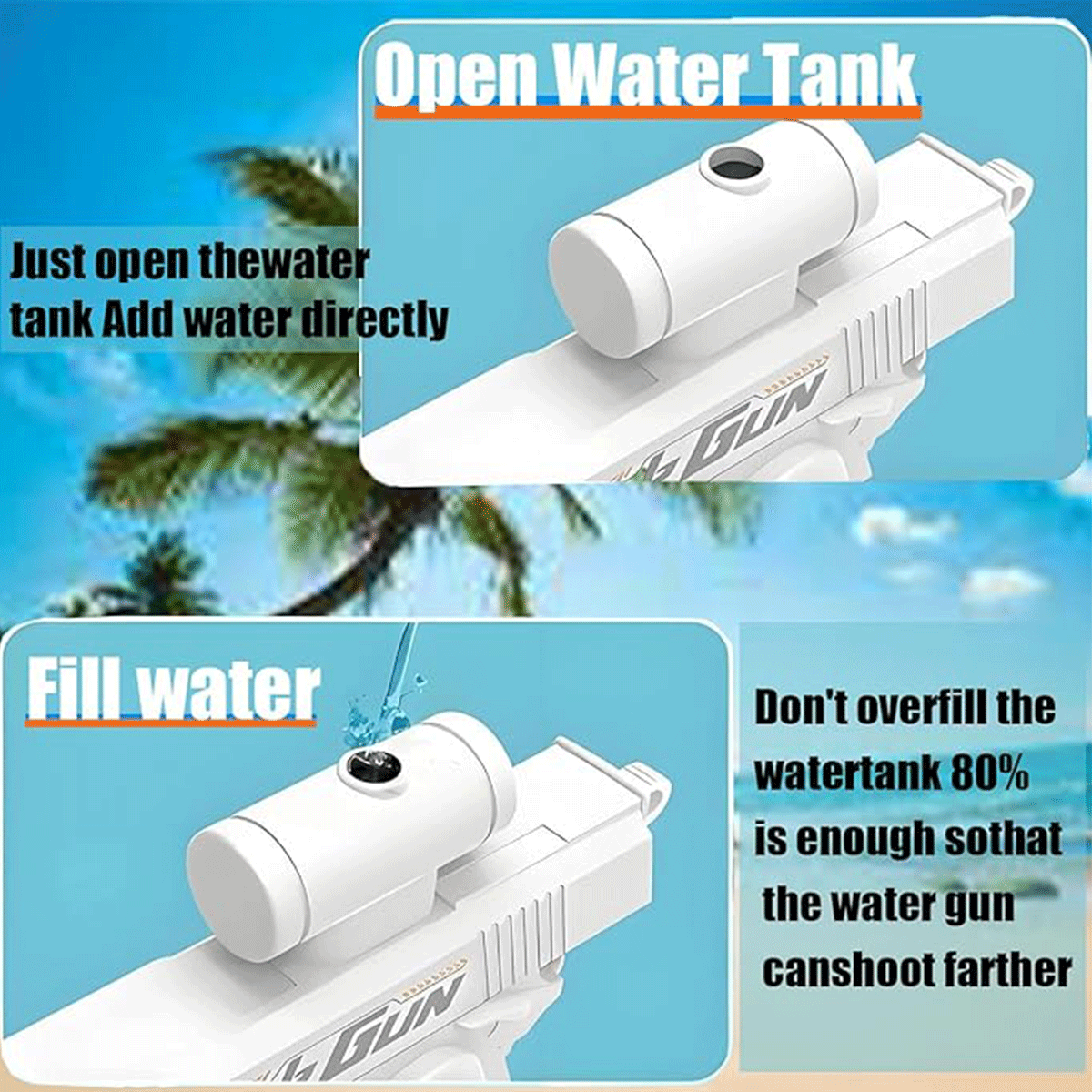 2-Way Water Gun Prank Water Bl - Outdoor Camping Games For Kids avis et prix