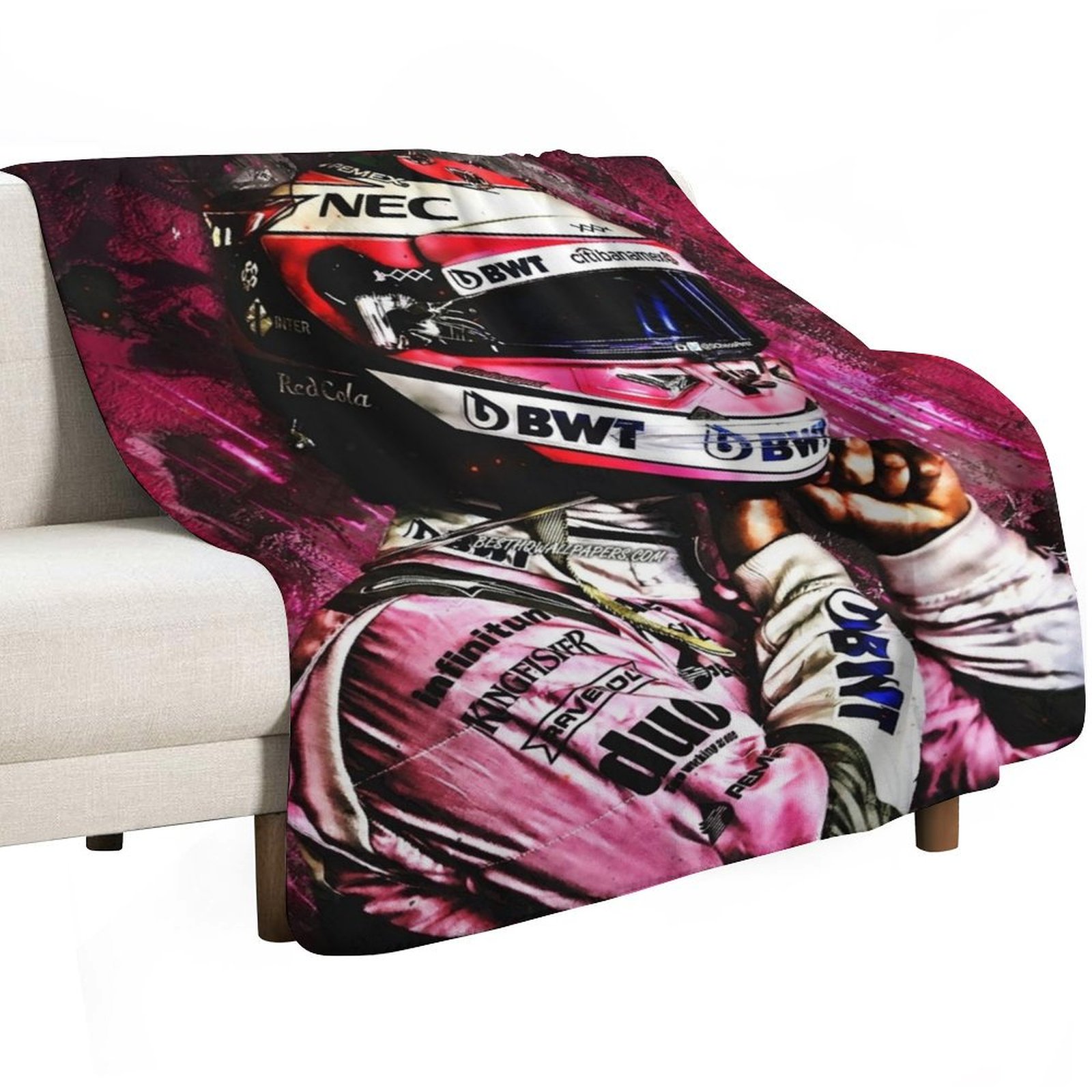 sergio p??rez wallpaper Throw  - Outdoor Camping Wallpaper avis et prix