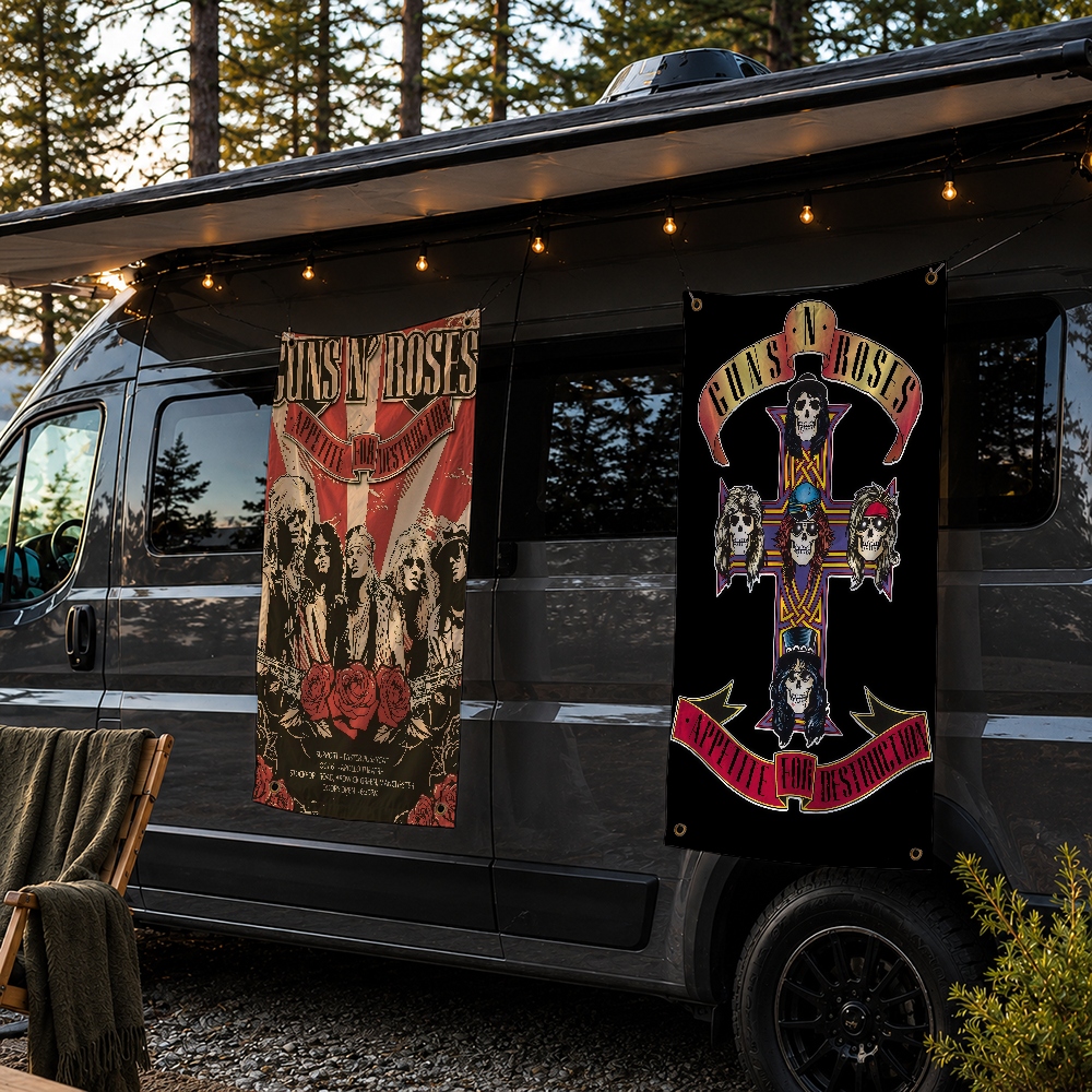 G-GUNS N R-ROSES Rock Brand Wa - Outdoor Camping Wallpaper avis et prix