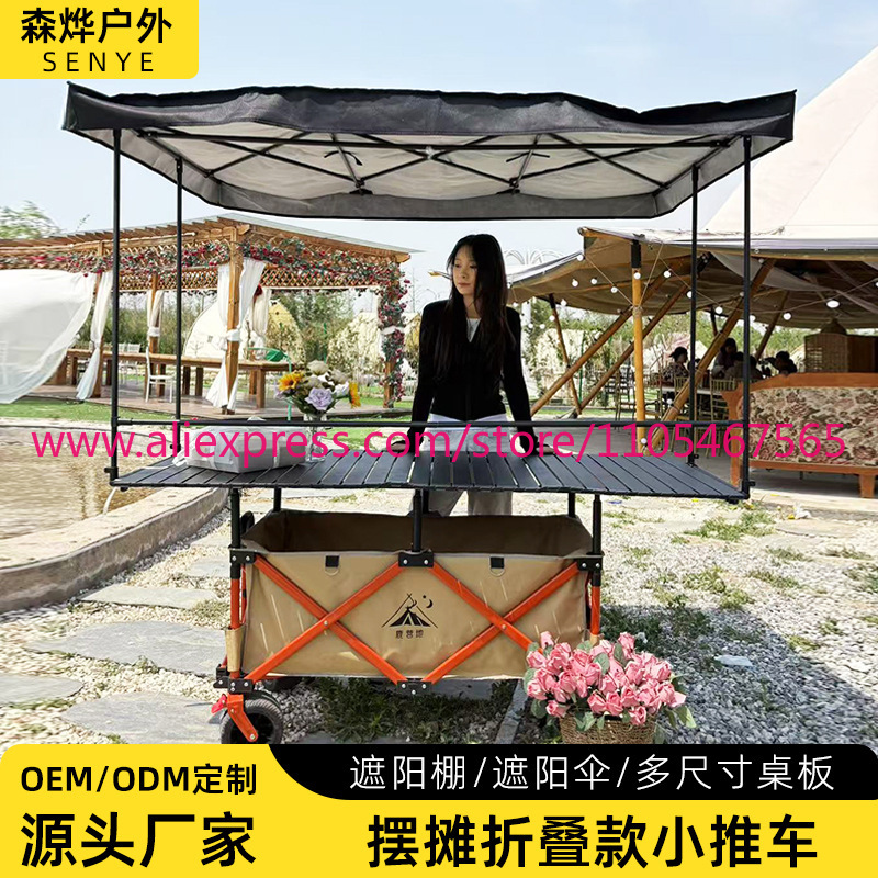 1PCS camper stall large foldab - Outdoor Camping Trolley avis et prix
