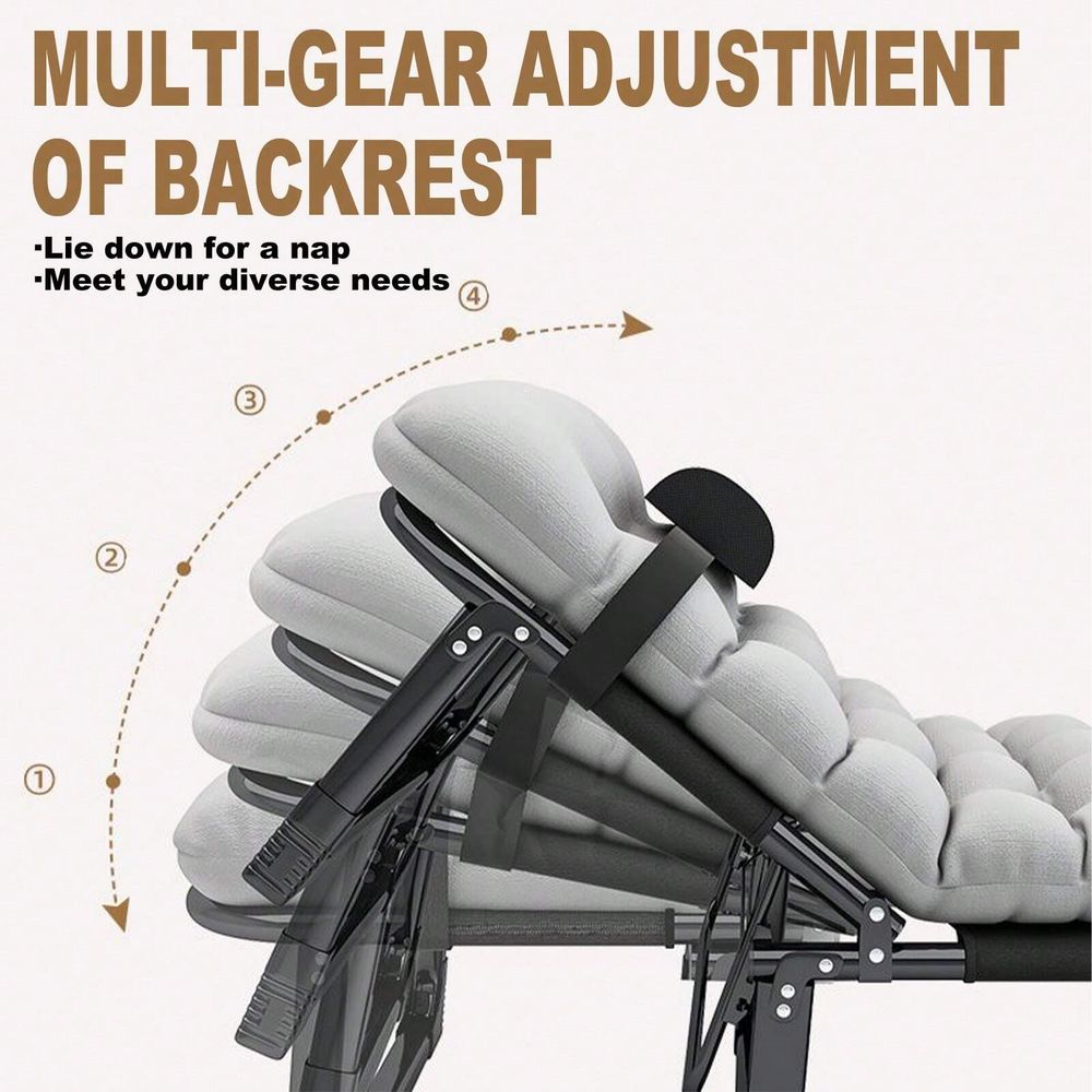Cot, 4 Positions Adjustable Re - Outdoor Camping Lounge Chairs avis et prix