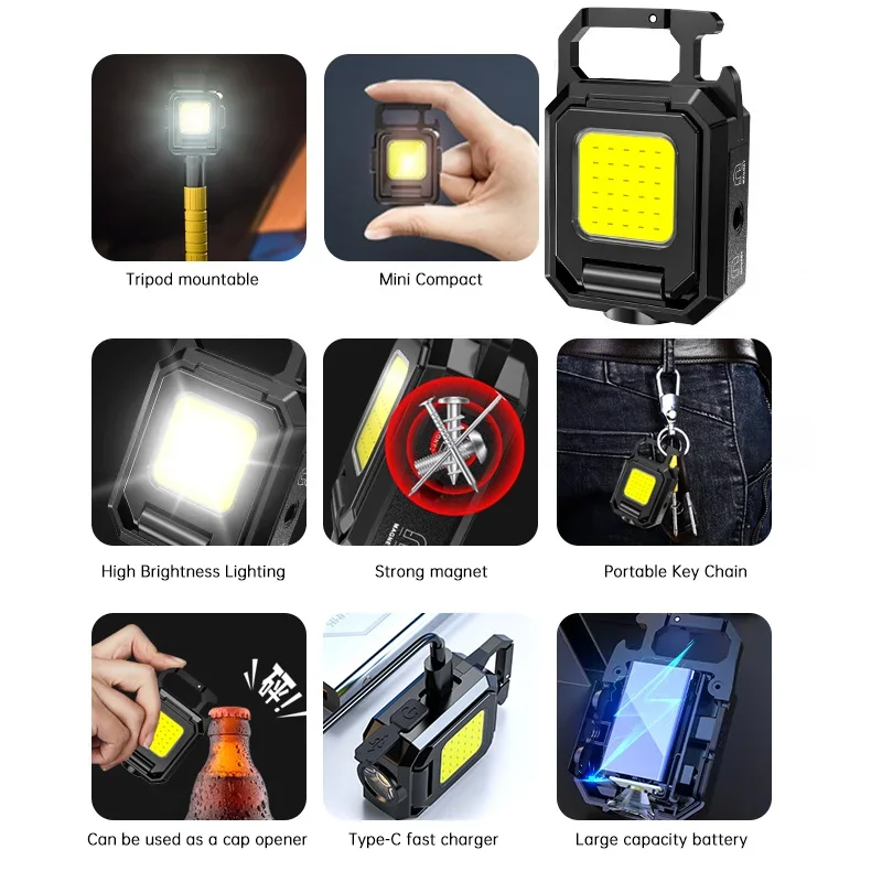 Mini Flashlight Keychain Light - Outdoor Camping Lamp avis et prix