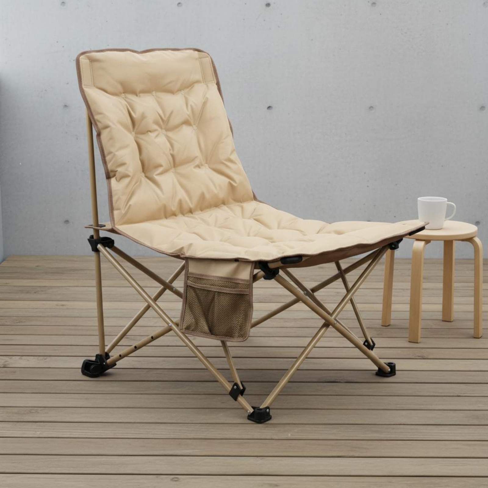 Padded Recliner Chair Thickene - Outdoor Camping Lounge Chairs avis et prix