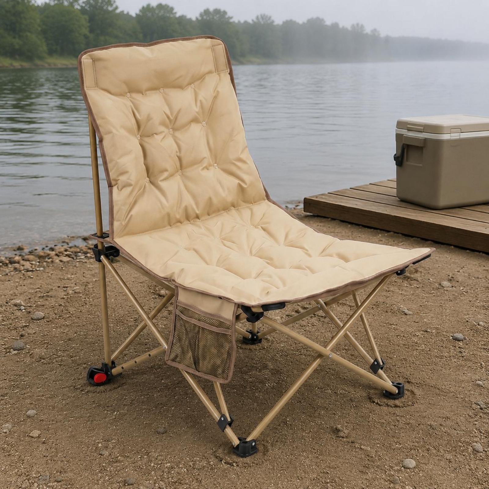 Padded Recliner Chair Thickene - Outdoor Camping Lounge Chairs avis et prix