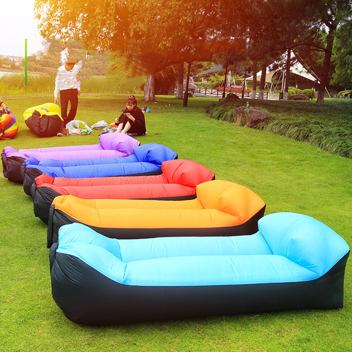 Portable Inflatable Bed, Outdo - Outdoor Camping Lounge Chairs avis et prix