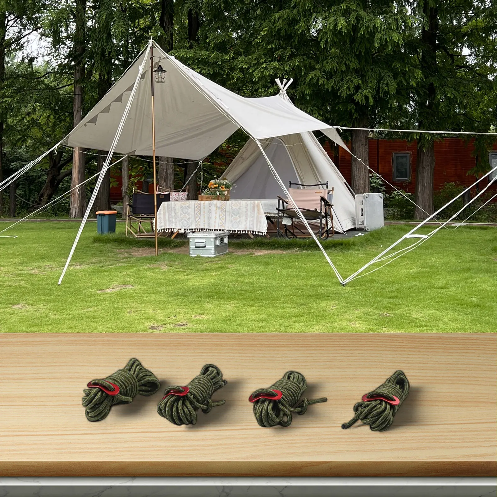Reflective Guy Rope 4mm X 4m C - Outdoor Camping Guy avis et prix