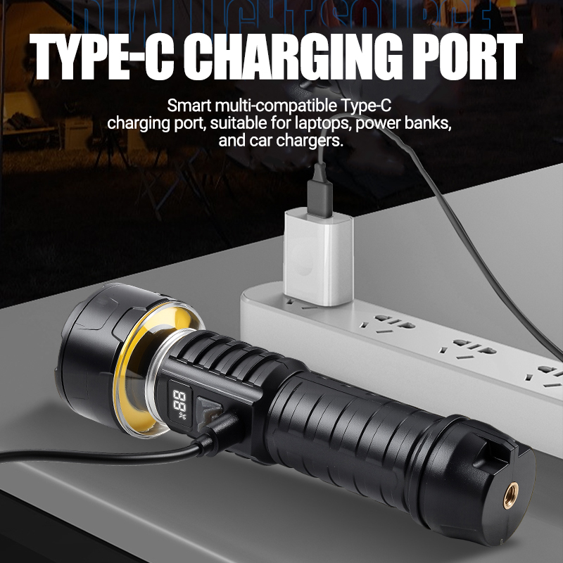 COB LED Flashlight Rechargeabl - Outdoor Camping Lamp avis et prix