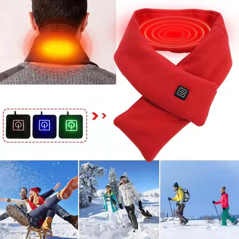 USB Women Men Heating Scarf Te - Outdoor Camping Gear avis et prix