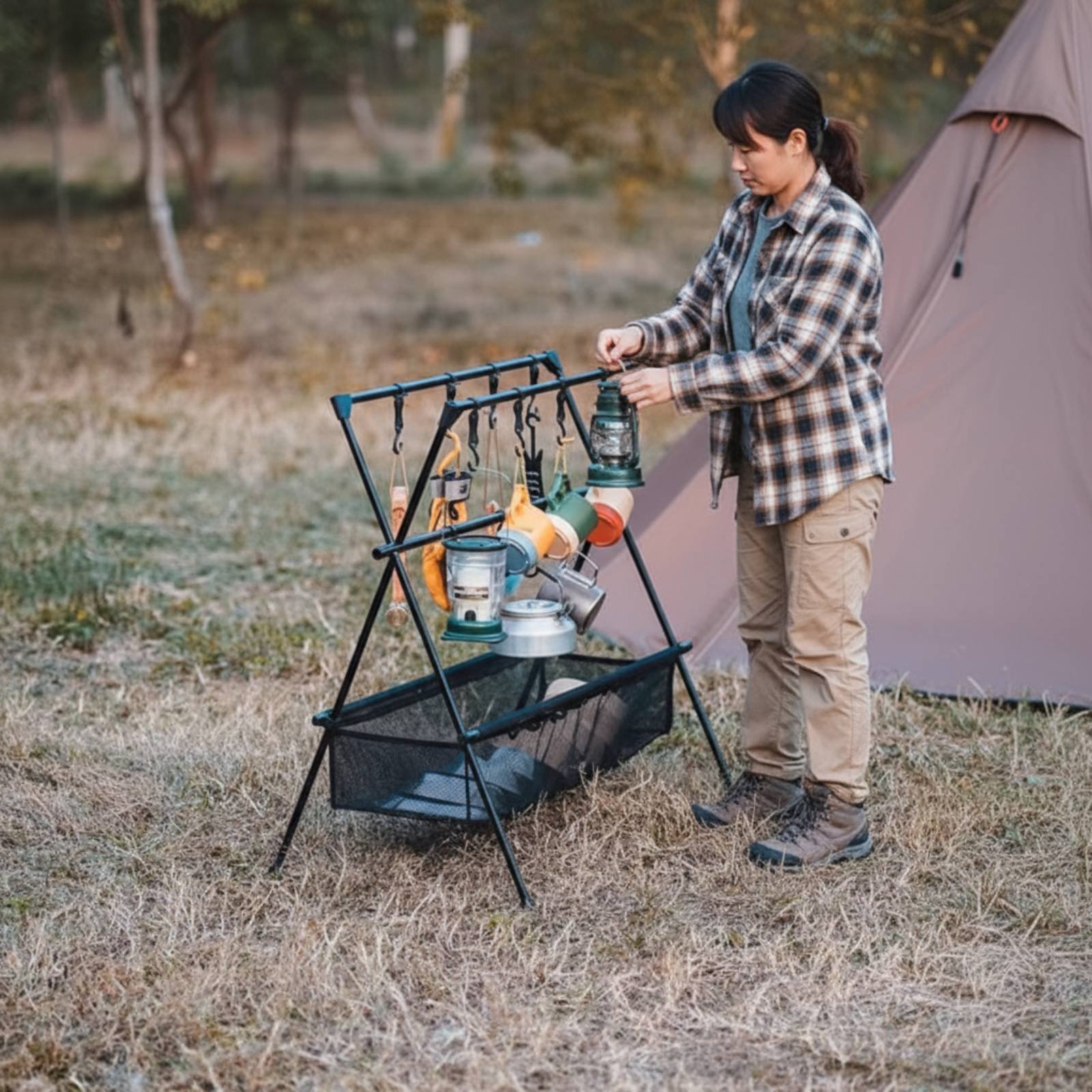 Portable Camping Rack Multifun - Outdoor Camping Gear avis et prix