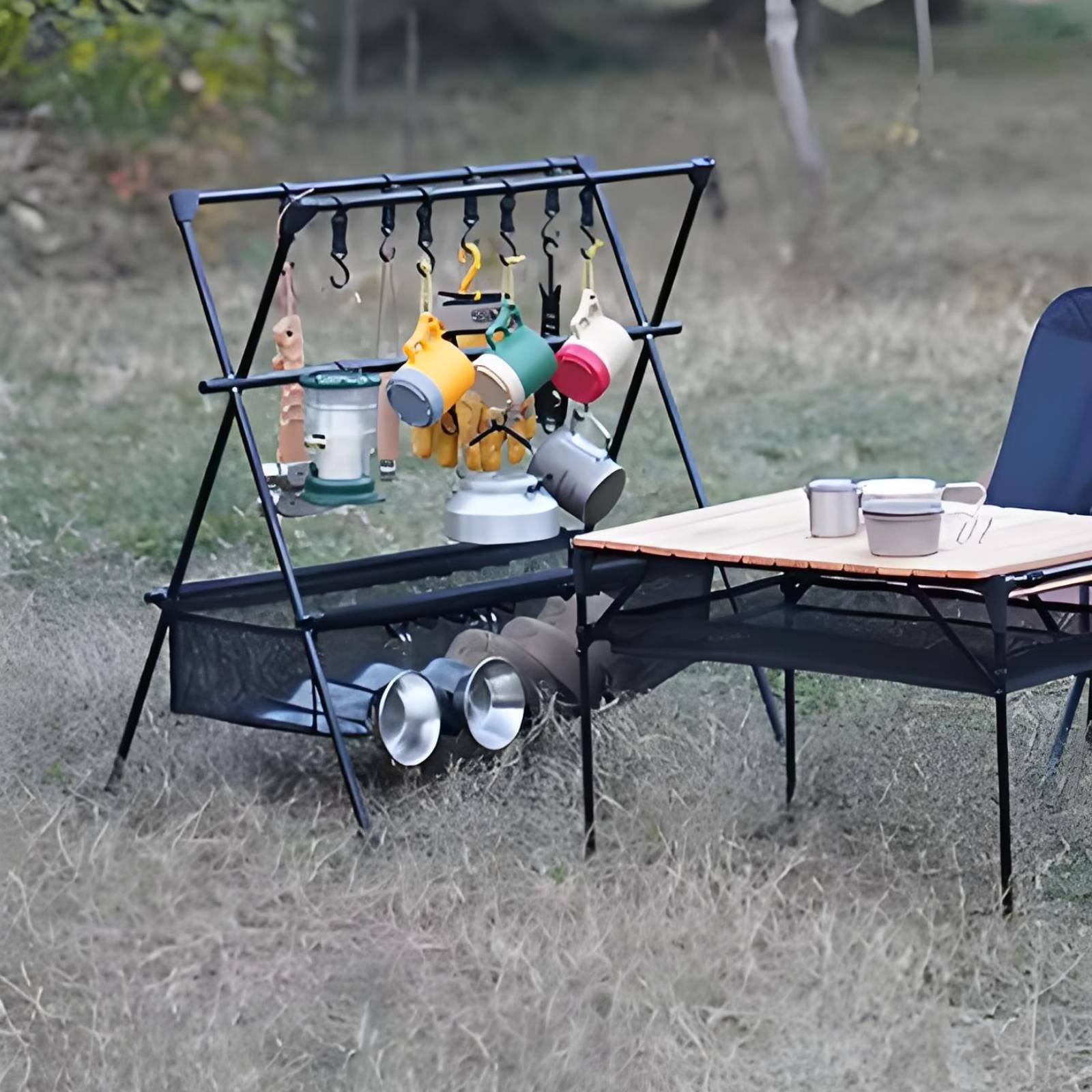 Portable Camping Rack Multifun - Outdoor Camping Gear avis et prix