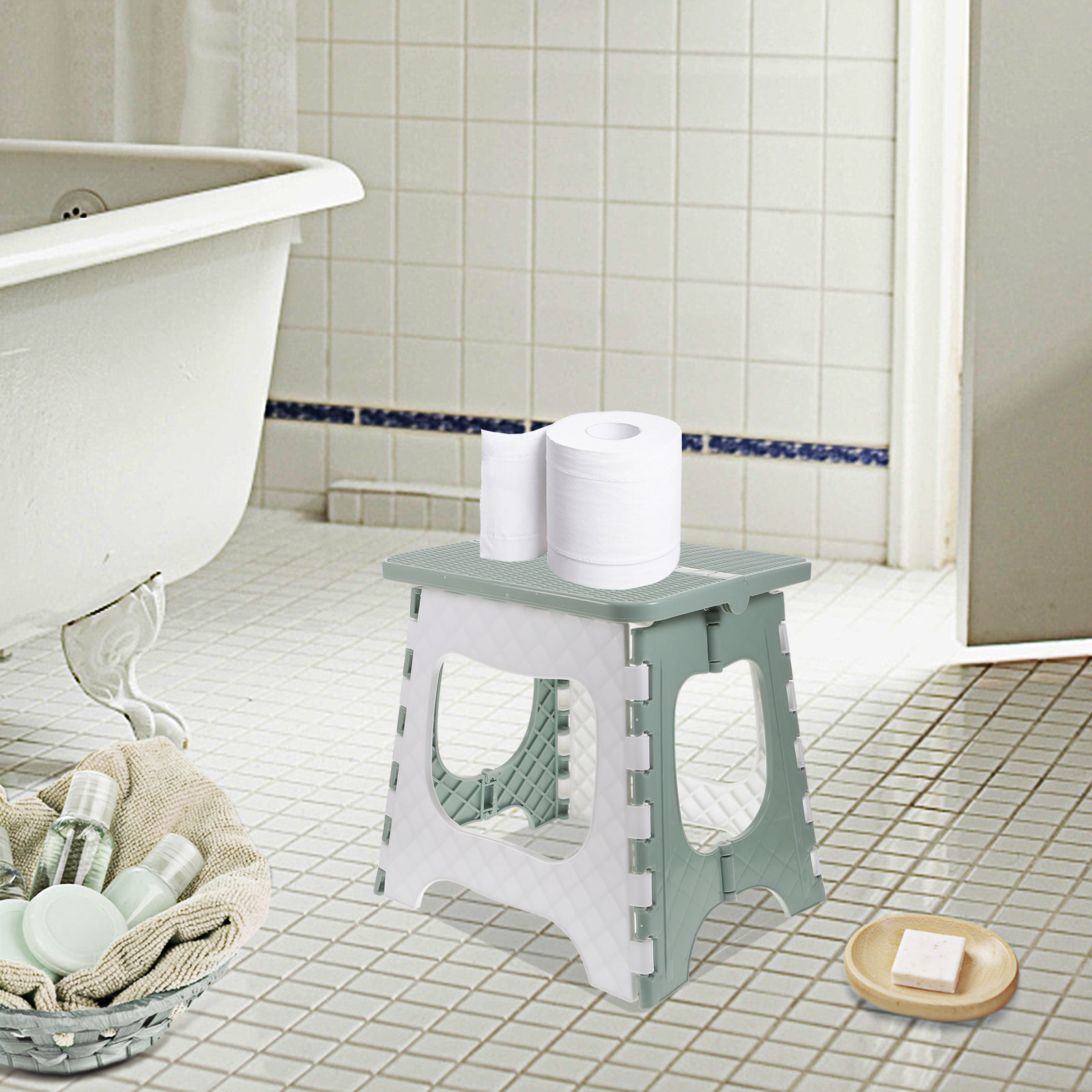 Portable Plastic Folding Chair - Outdoor Camping Bathroom avis et prix