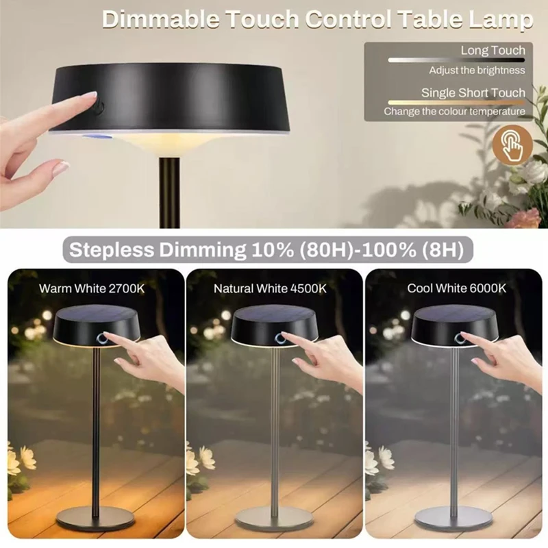 Solar Table Lamp Dimmable LED  - Camping Solar Lantern avis et prix