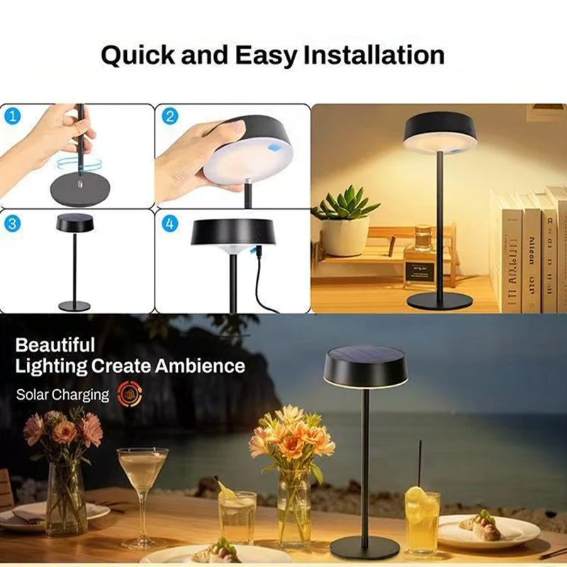 Solar Table Lamp Dimmable LED  - Camping Solar Lantern avis et prix