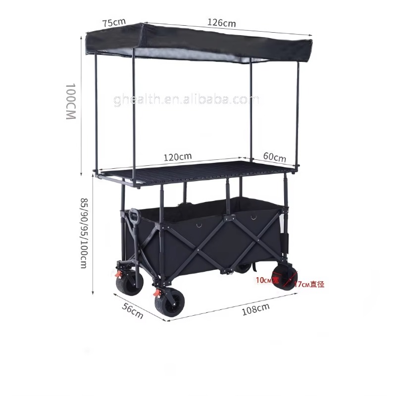 Stall Folding Steel Table Trol - Outdoor Camping Trolley avis et prix