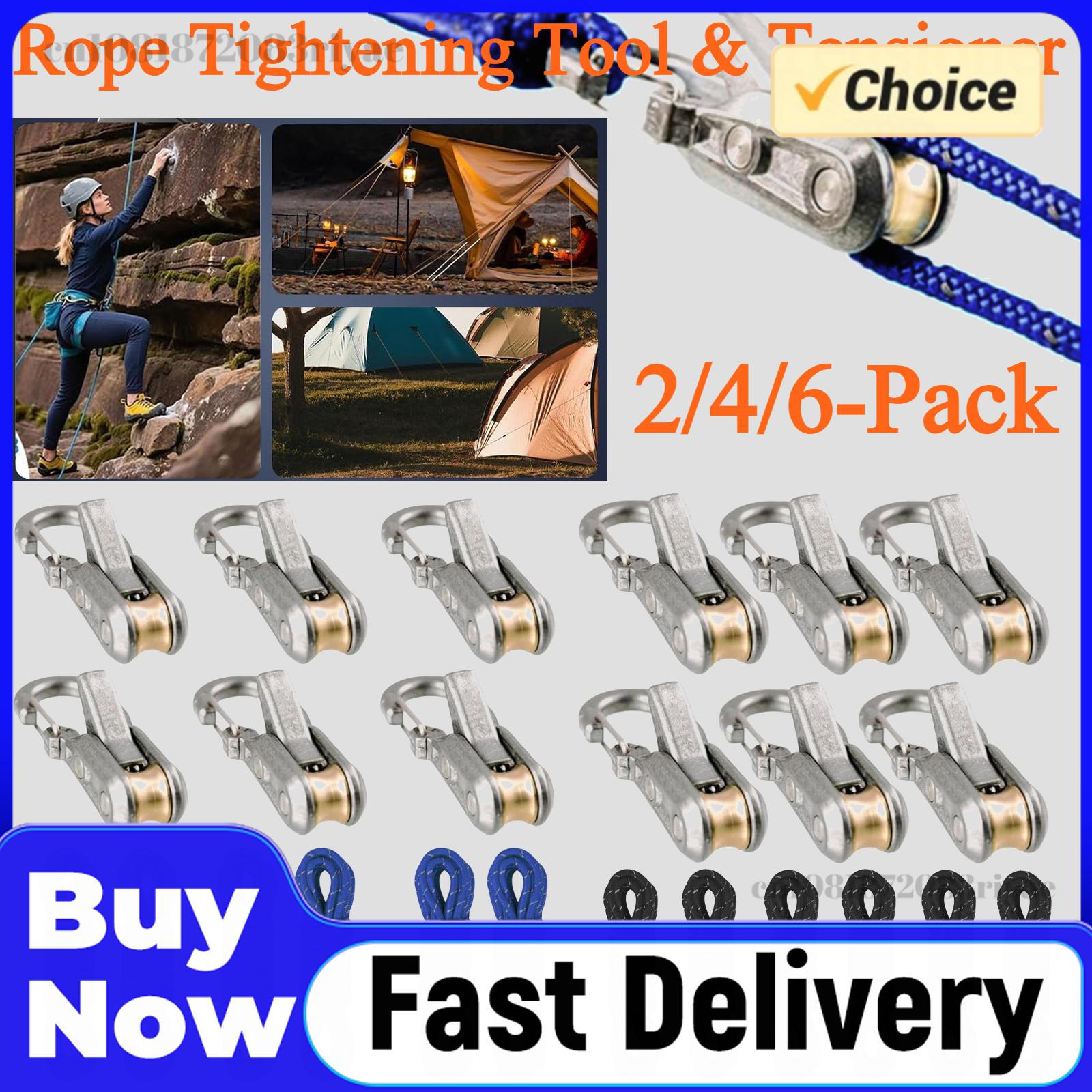 2/4/6-Pack Rope Tightening Too - Outdoor Camping Guy avis et prix
