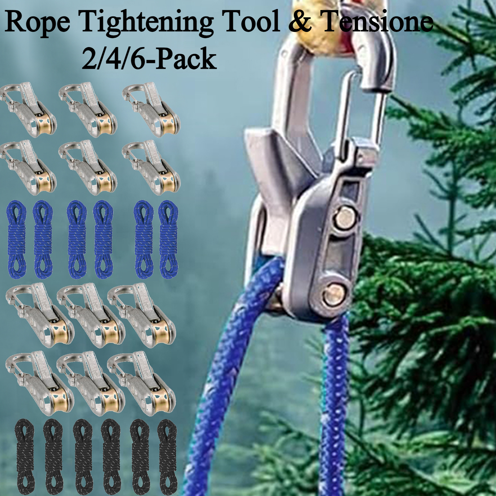 2/4/6-Pack Rope Tightening Too - Outdoor Camping Guy avis et prix