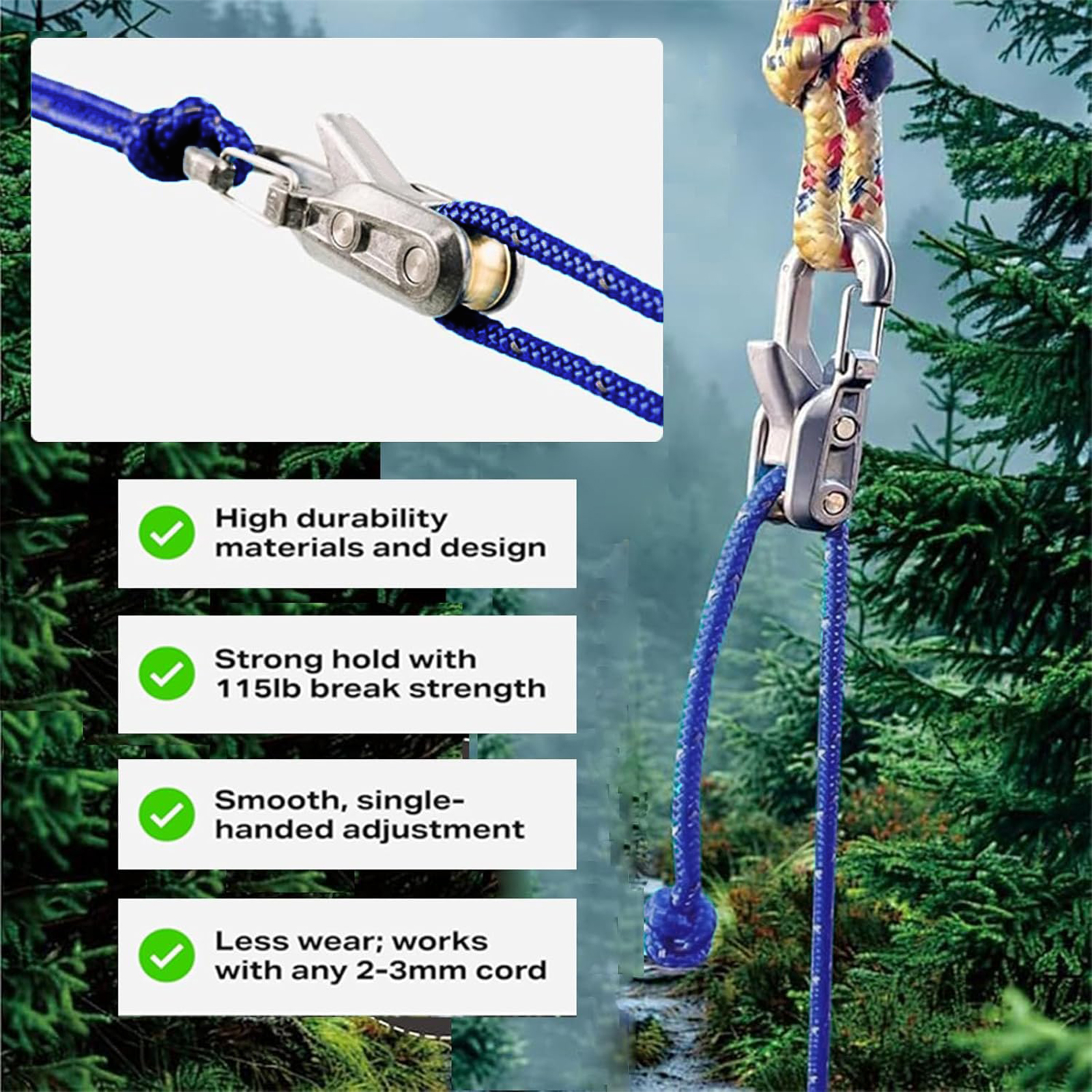 2/4/6-Pack Rope Tightening Too - Outdoor Camping Guy avis et prix