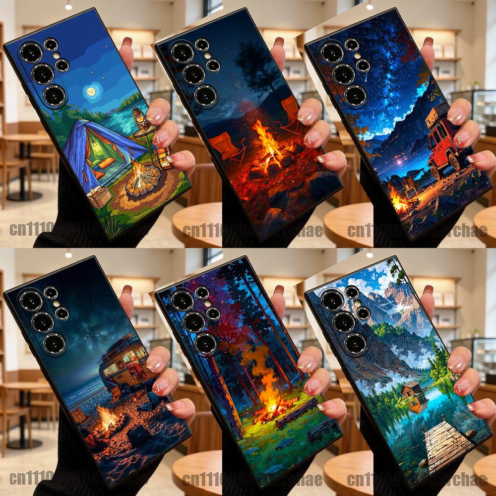 For Outdoor Camping Bonfire Wa - Outdoor Camping Wallpaper avis et prix