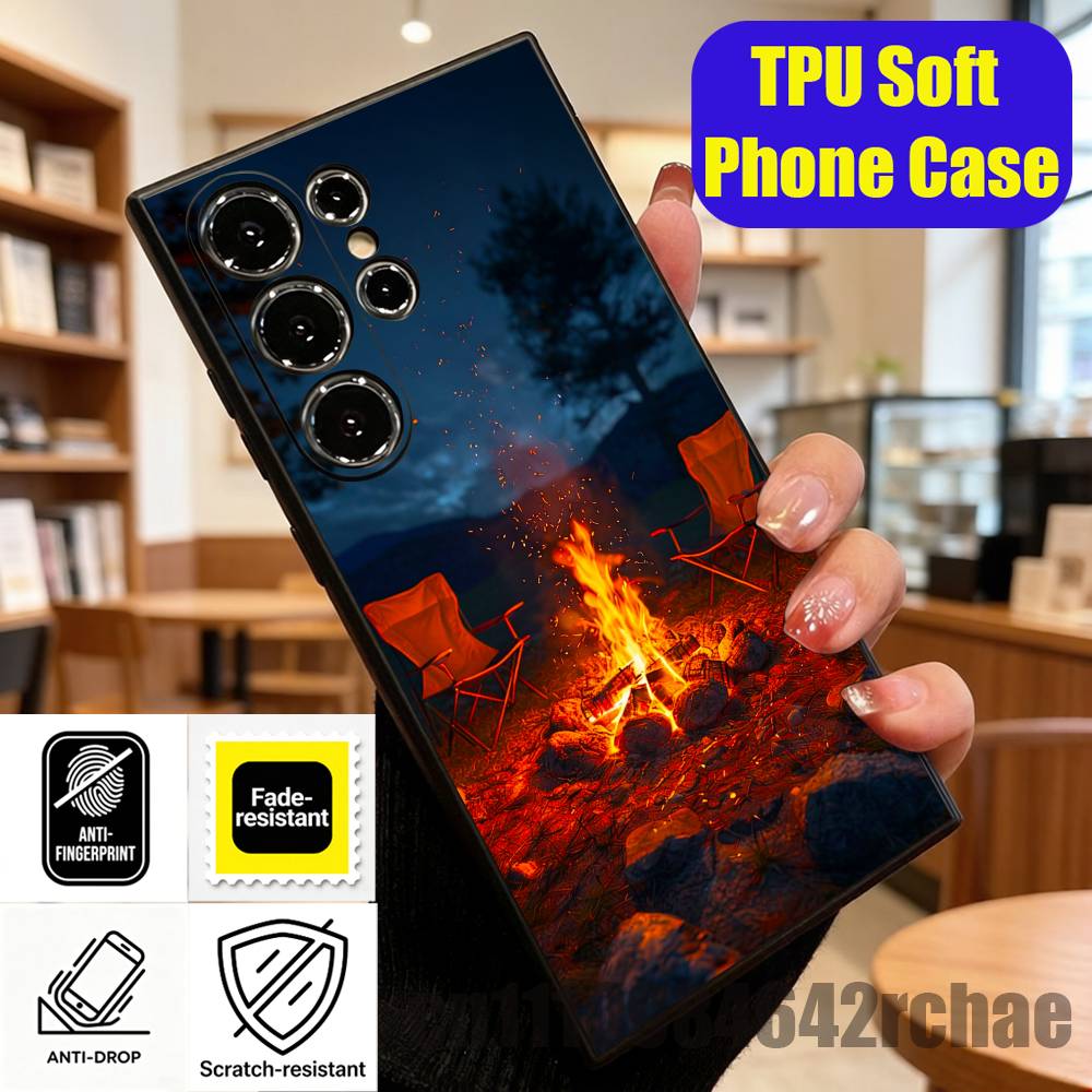 For Outdoor Camping Bonfire Wa - Outdoor Camping Wallpaper avis et prix