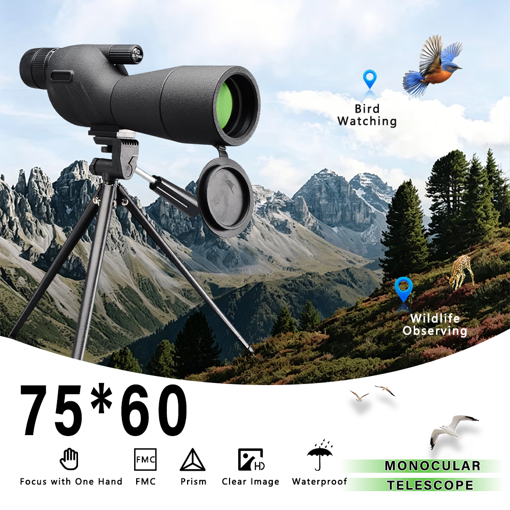 25-75x60 Zoom Spotting Scope C - Outdoor Camping Gear avis et prix