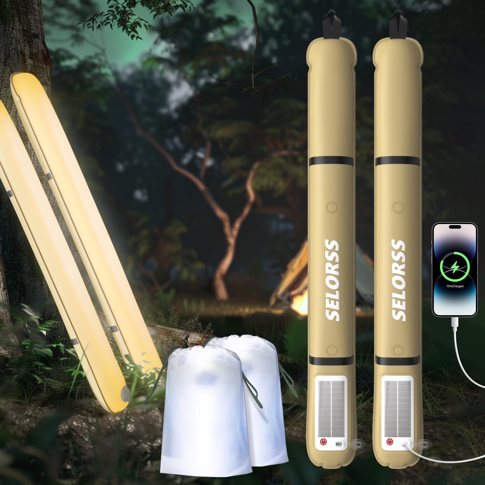 SELORSS Solar Camping Lantern  - Camping Solar Lantern avis et prix