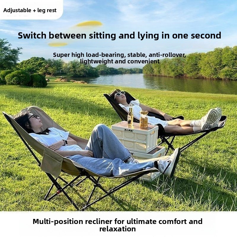 Moon chair with four adjustabl - Outdoor Camping Lounge Chairs avis et prix