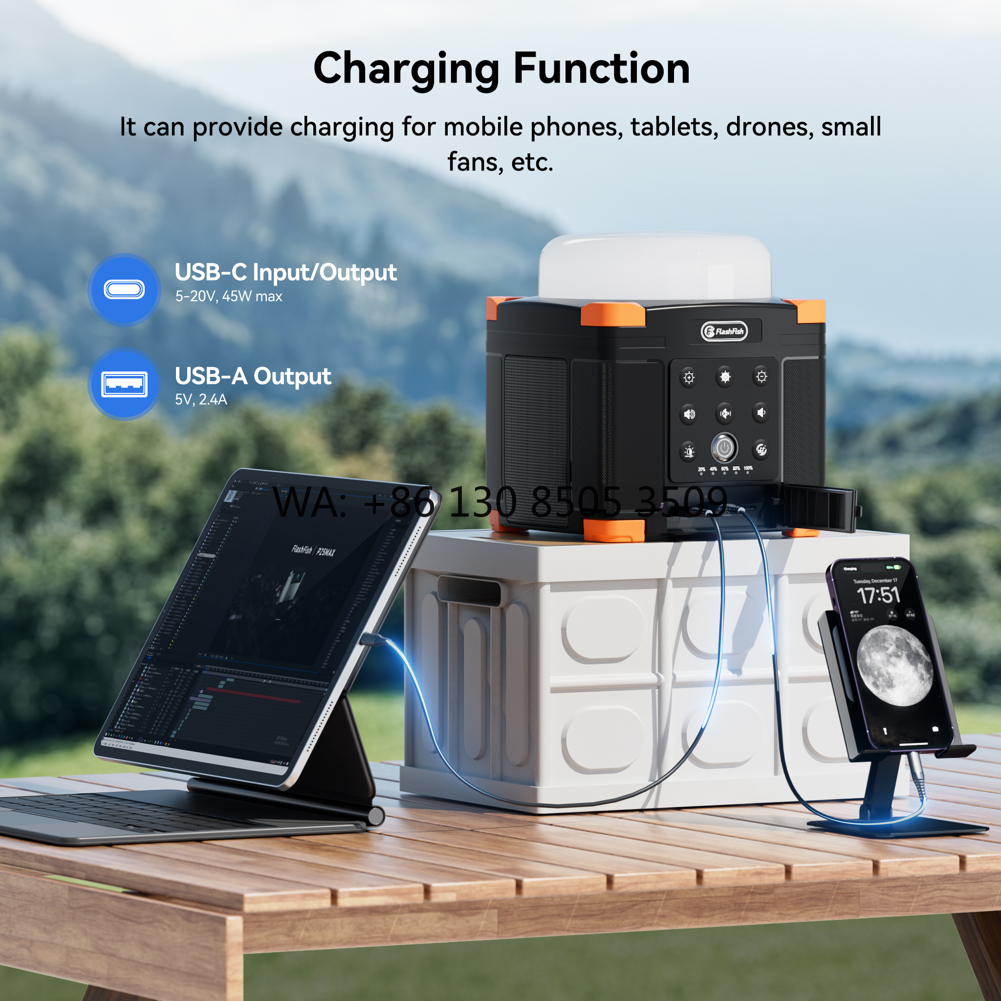 Portable Hardcore Power Bank S - Camping Solar Lantern avis et prix