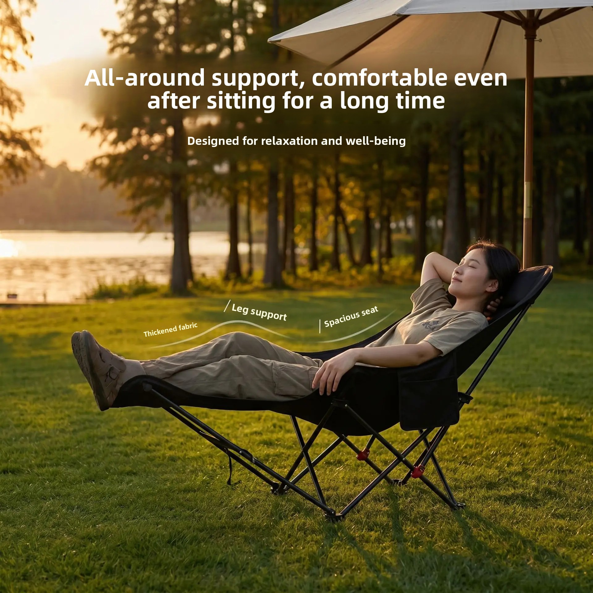 Three Level Adjustable Moon Ch - Outdoor Camping Lounge Chairs avis et prix