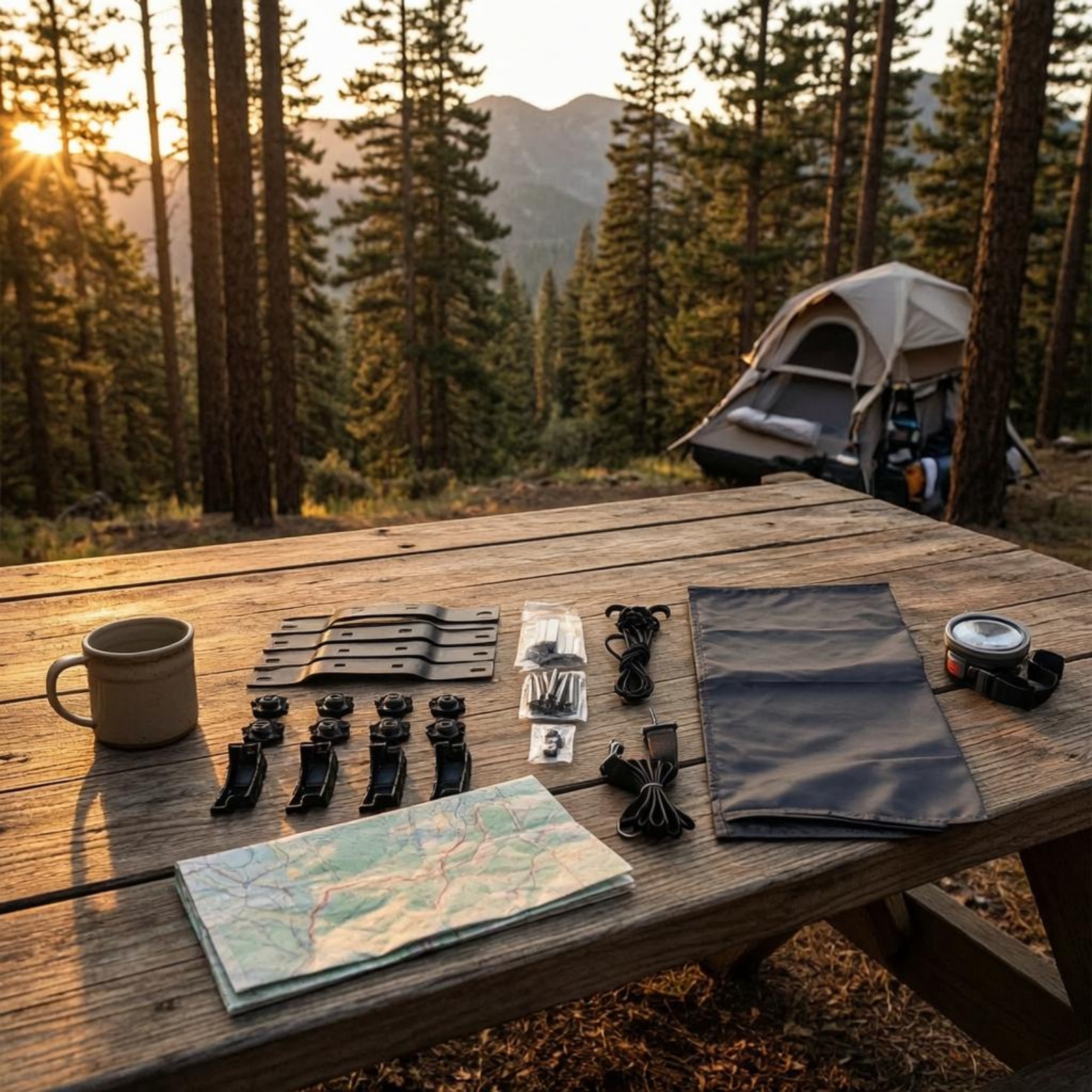 Roof Tent Installation Kit Cur - Outdoor Camping Gear avis et prix